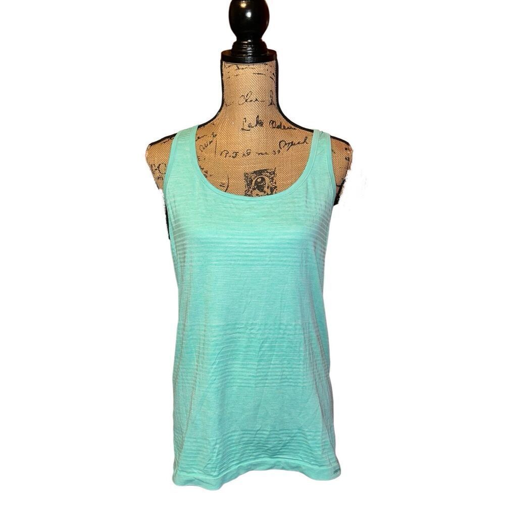 Patagonia Womens Size Large Racerback Tank Top Sleeveless Shirt Turquoise